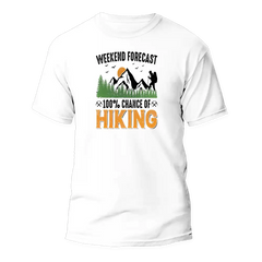 Weekend Forecast 100% Hiking Man T-Shirt