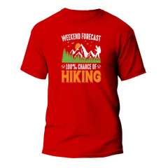 Weekend Forecast 100% Hiking Man T-Shirt